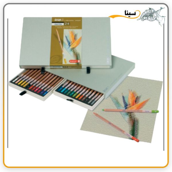 مداد پاستل دیزاین 24 رنگ