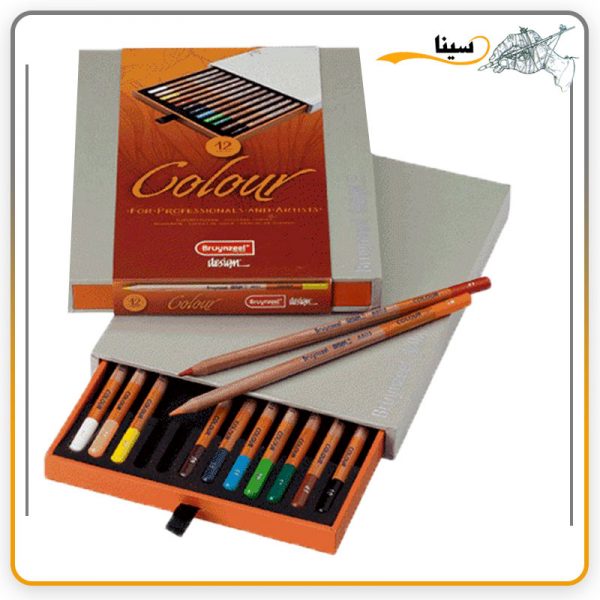 مداد رنگی دیزاین 12 رنگ